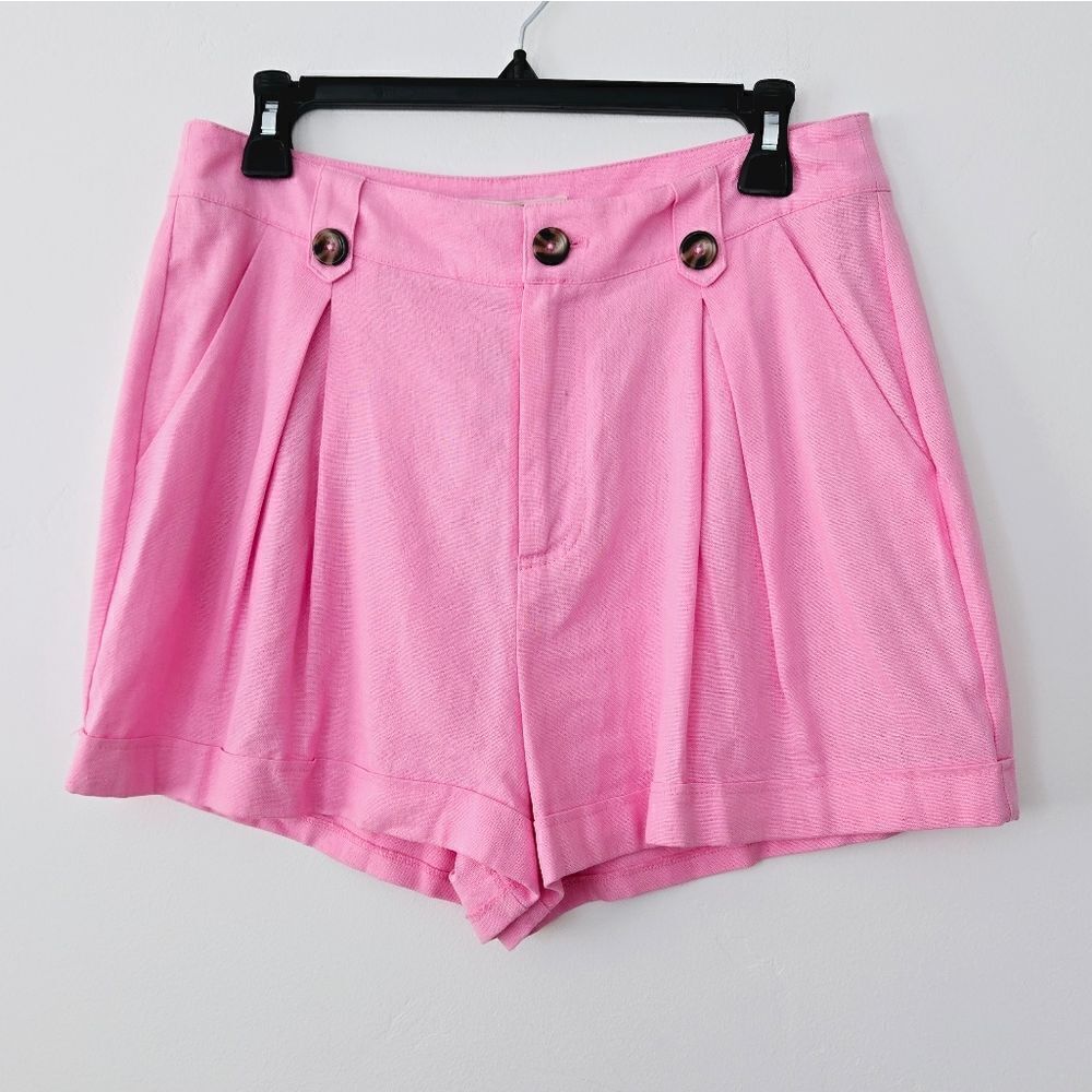 NWT BCBGeneration Pleated Shorts Pink - Picture 3 of 9